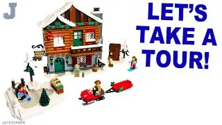 LEGO Icons 2023 Alpine Lodge 10325 Unboxing, Tour, & Review