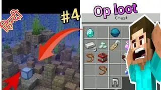 i found treasure map in ocean ruin in minecraft | [SS-4] | minecraft op loot|