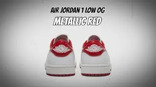 Air Jordan 1 Low OG Metallic Red