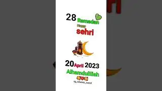 Ramzan Ki 28 Sehri Mubarak || 28 Sehri Mubarak Status || ramzan mubarak status video #shorts