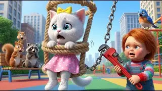 Kitten Chucky Playground Rescue Adventure | Poor Mother Cat