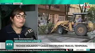 CASILDA: LA TORMENTA LE VOL&Oacute; EL TECHO Y MINUTOS DESPU&Eacute;S LE ROBARON LAS CHAPAS