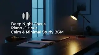 No. 0009 — Deep Night Focus Piano · 1 Hour Calm & Minimal Study BGM (No Sudden Changes)