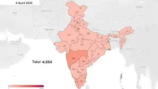 Number of COVID-19 Cases In India Animated Map | Indian states