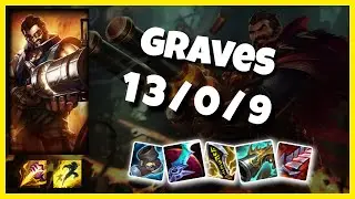 Graves vs Taliyah EU Challenger JUNGLE (13/0/9) Gameplay Replay - Patch 10.23