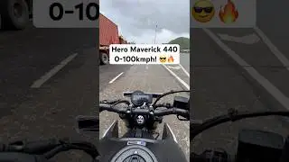 Name the fastest 400cc bike 😎🔥 Hero Maverick 440 0-100