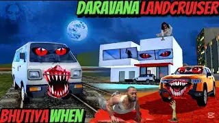 horror train vs when Land Cruiser dinosaur zombie Haunted story - Indian bike driving 3D