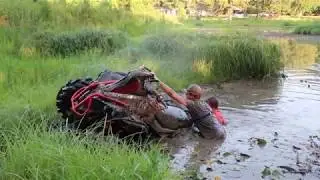 xmr 1000rr Can-Am DESTROYED in POND!!! (nitrous, ported heads and 1180cc cylinders soon)
