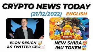 Crypto news today | Elon Musk resigned as Twitter CEO 🤯😱