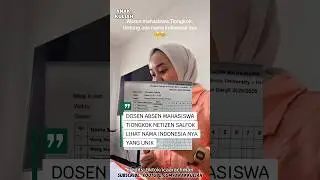 ABSEN MAHASISWA TIONGKOK, ADA NAMA INDONESIANYA!? #anakkuliah #reels #viral #mahasiswa #dosen #like