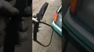 Замена обводного(ручейкового) ремня на 124 Мерседесе #своимируками #мерседес #mercedes #124 #мерс