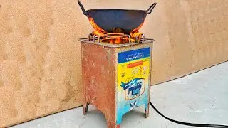 Homemade 12v Electric STOVE For Cooking From Oil Tin