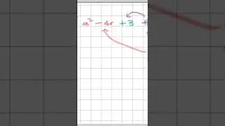 Factorize a trinomial with plus and minus signs #maths #mathshack #mathsontips #math #factorize