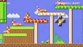Toadette's Wonderful Journey! by Sean 🍄Super Mario Maker 1 ✹Nintendo Wii U✹ No Commentary #dhr