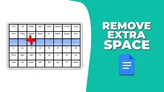 How to remove extra space in a table in Google Docs