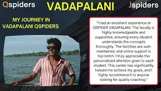 Success story of Mr.Shyam as a software Engineer  Qspiders vadapalani Chennai.