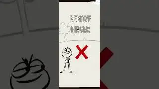 Do not put your finger in the red circle ￼