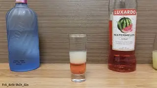 How to make Cocktails Shot Watermelon Sour with Vodka and Syrup