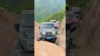 Off-road club brothers drive to explore the mountains and forests