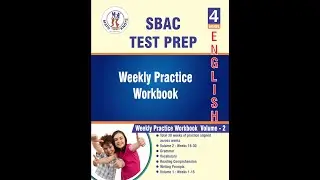 SBAC &ndash; 4th Grade ELA Test Prep Workbook Volume 2 | Book Preview Video