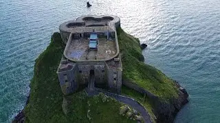 Risky urban stealth van camping in Tenby.