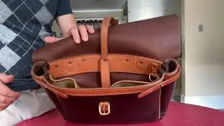 Brown latigo mail bag