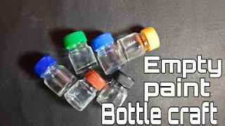 Empty paint bottle reuse idea/Toothpick holder from empty paint bottle/fevicryl clay craft/Toothpick