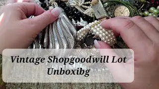 Распаковка винтажного лота ShopGoodwill, часть 1 #shopgoodwill #unboxing #jewelrysale