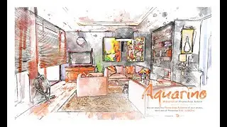 Aquarino | Watercolor Photoshop Action | Video Guide | Photo Effect