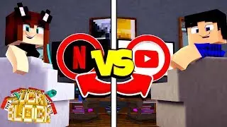 VOCÊ PREFERE YOUTUBE OU NETFLIX? - Minecraft Desafio de Lucky Block