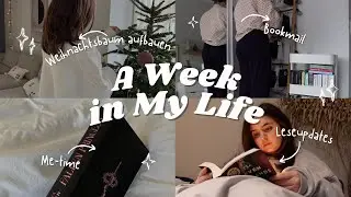 Weekly vlog | Bookmail, Weihnachtsbaum aufbauen, Leseupdates 📖🎄🤍VLOGMAS #11