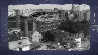 Imagini de la construirea Sălii Palatului din Bucureşti (Arhiva TVR)
