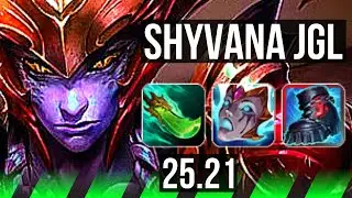 SHYVANA vs VI (JGL) | Rank 1 Shyvana, 12/1/10, Legendary, 46k DMG, Rank 23 | EUW Challenger | 25.21