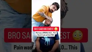 Pain was a BRUTAL 8/10!😳 This Neck Crack set him FREE  #chiro #backpain #neckpain #trending #shorts