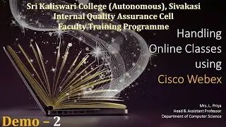 Online Classes Using Cisco Webex   2 | Priya