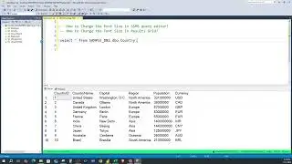 How to Change the Font Size in SSMS Query Editor and Results Grid