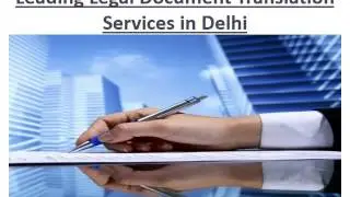 Importance of Legal Document and Arabic Translation Services Delhi