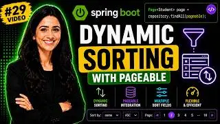 Spring Boot Tutorial #29 | Dynamic Sorting with Pageable | Ascending & Descending Sorting