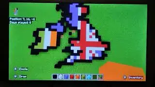 Minecraft Mini Scale World Flag Map | United Kingdom & Ireland | Part 1