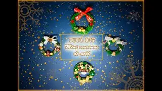 TUTO DIY mini couronne de noël FACILE pour Sylvanian Families et autres miniatures
