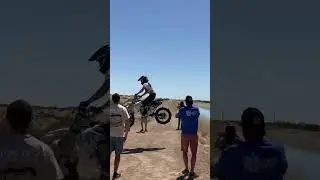 Huge Dirt Bike Crash at Glamis Canal Jump!