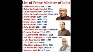 List of PM of India #1947 to#2025 #primeminister #india #shortvideo