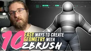 10 ПРОСТЫХ способов СОЗДАТЬ ГЕОМЕТРИЮ в ZBRUSH