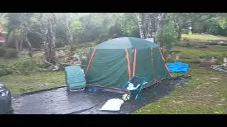Ciclone extra tropical, passou no Camping Palmas das Gaivotas, praia de Palmas, Gov. Celso Ramos, SC