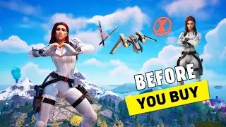 BLACK WIDOW (SNOW SUIT) BUNDLE GAMEPLAY | Marvel x Fortnite (Before You Buy)