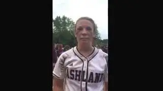 Ashland senior pitcher Megan Hensley after the Kittens' 2-0 win over Boyd County for the 64th title