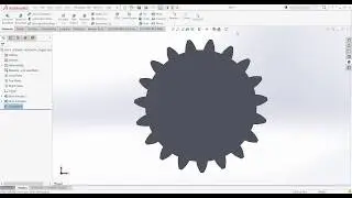 SPUR GEAR SolidWorks INVOLUTE PROFILE