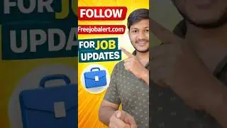 Job Alerts Kavala? Idhi Follow Cheyyi ✅If you want Govt job updates follow this website.