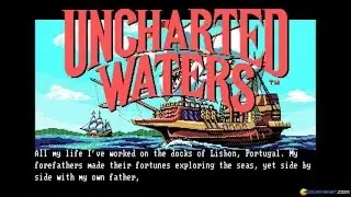 Uncharted Waters gameplay (PC Game, 1990)