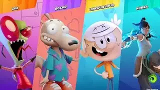 Nickelodeon all star brawl Zim/Rocko vs Lincoln Loud/Korra🥊